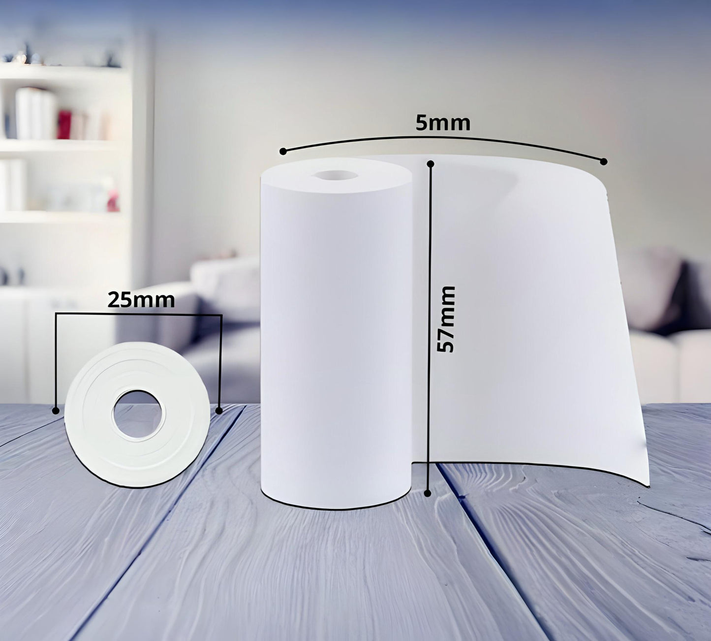 5 Printrollen voor Instant Print Camera