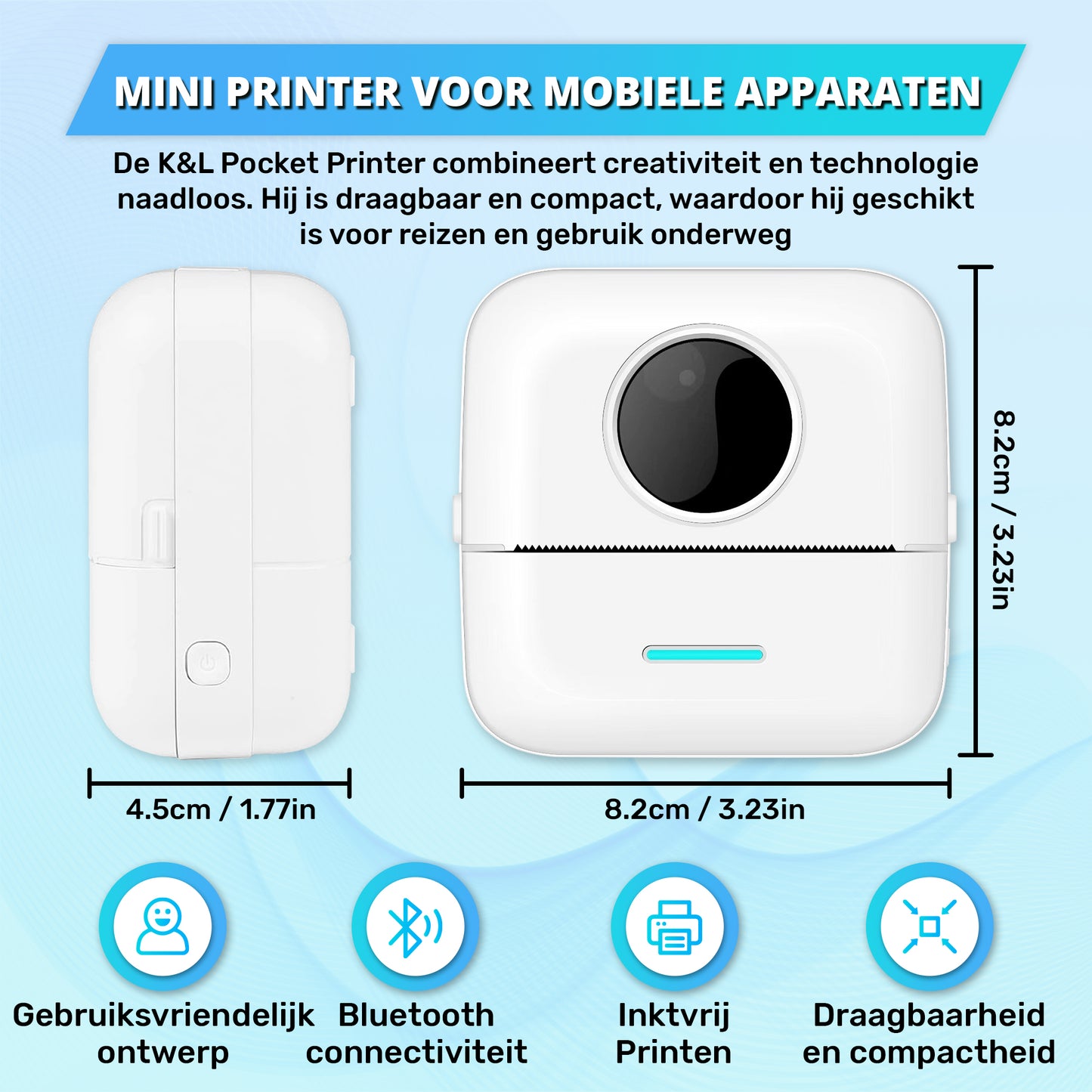 K&L - Mini Printer voor Mobiel