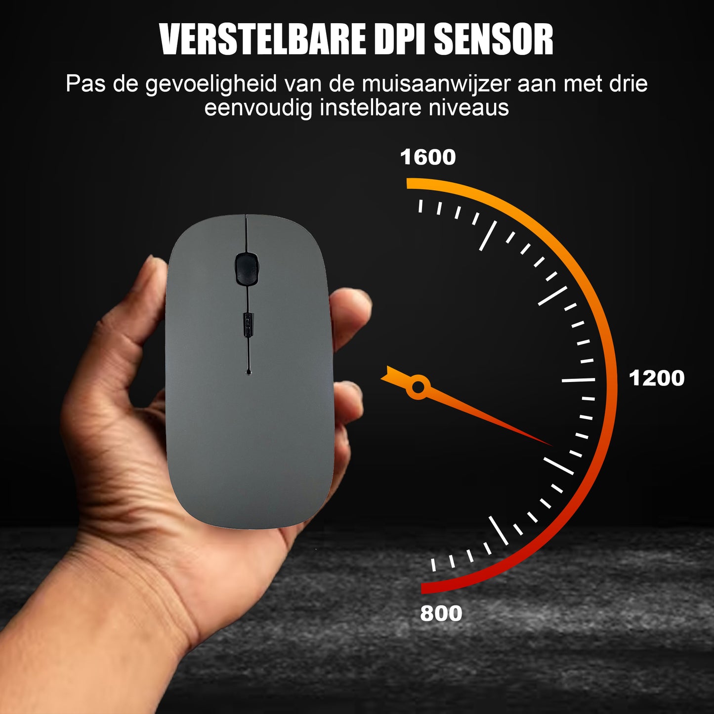Bluetooth Muis Draadloos - Grijs