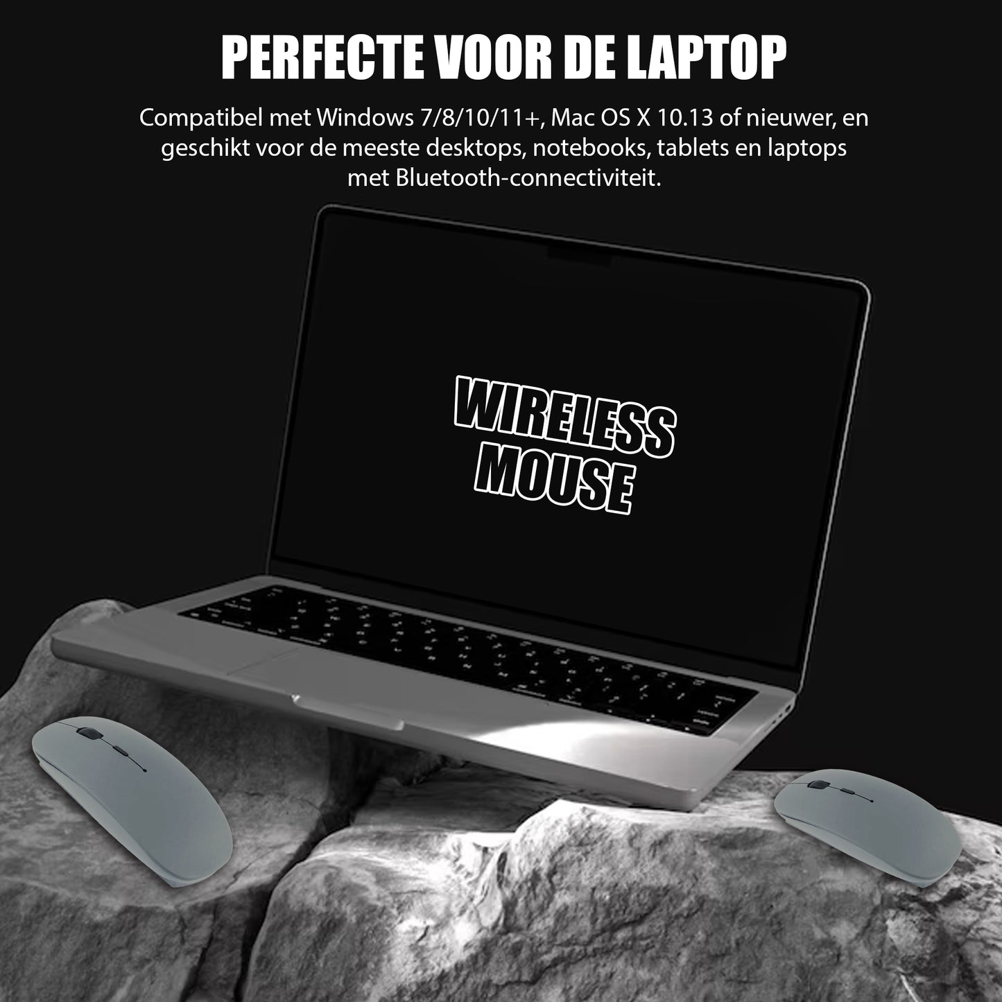 Bluetooth Muis Draadloos - Grijs