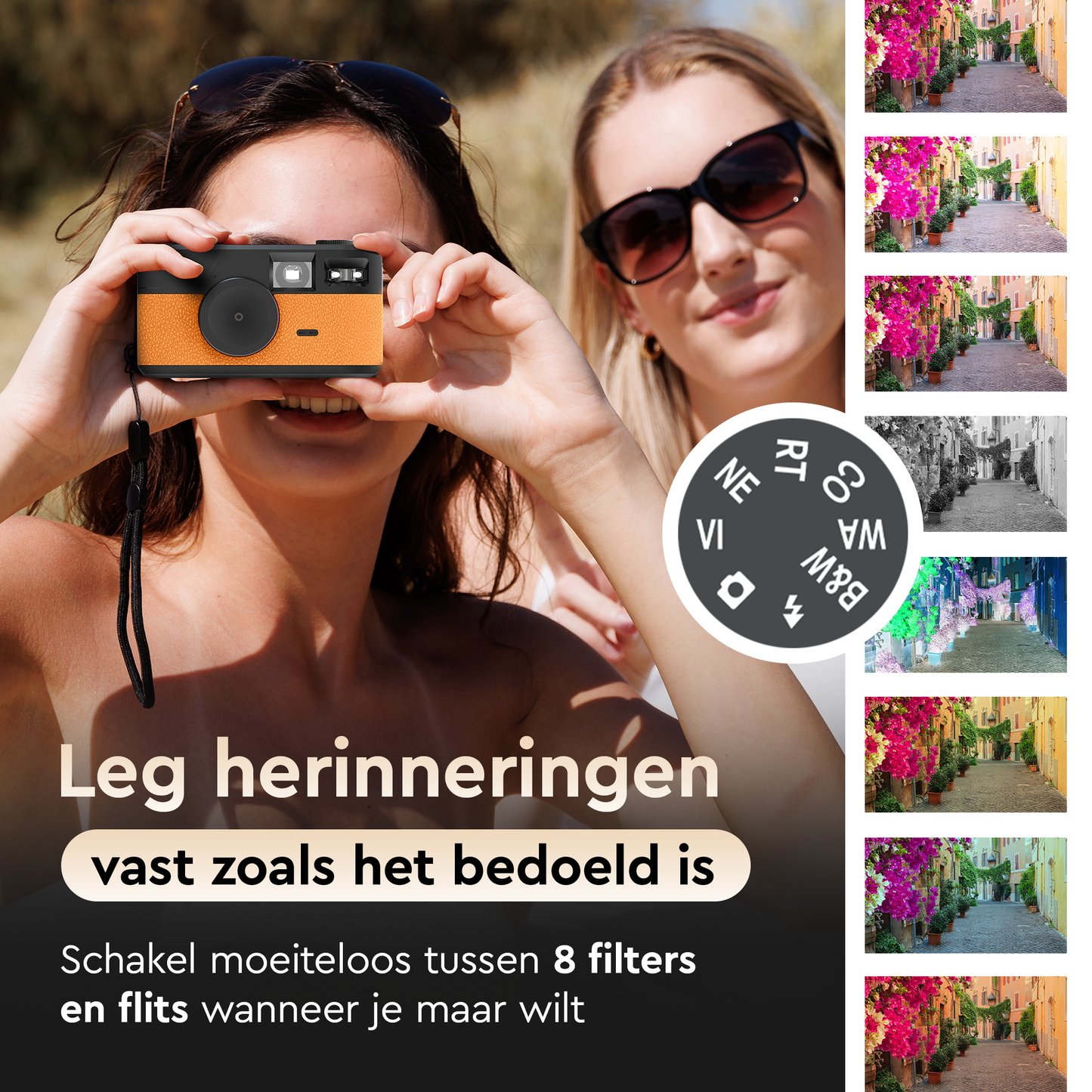 K&L Digitale Retro Camera - Bruin