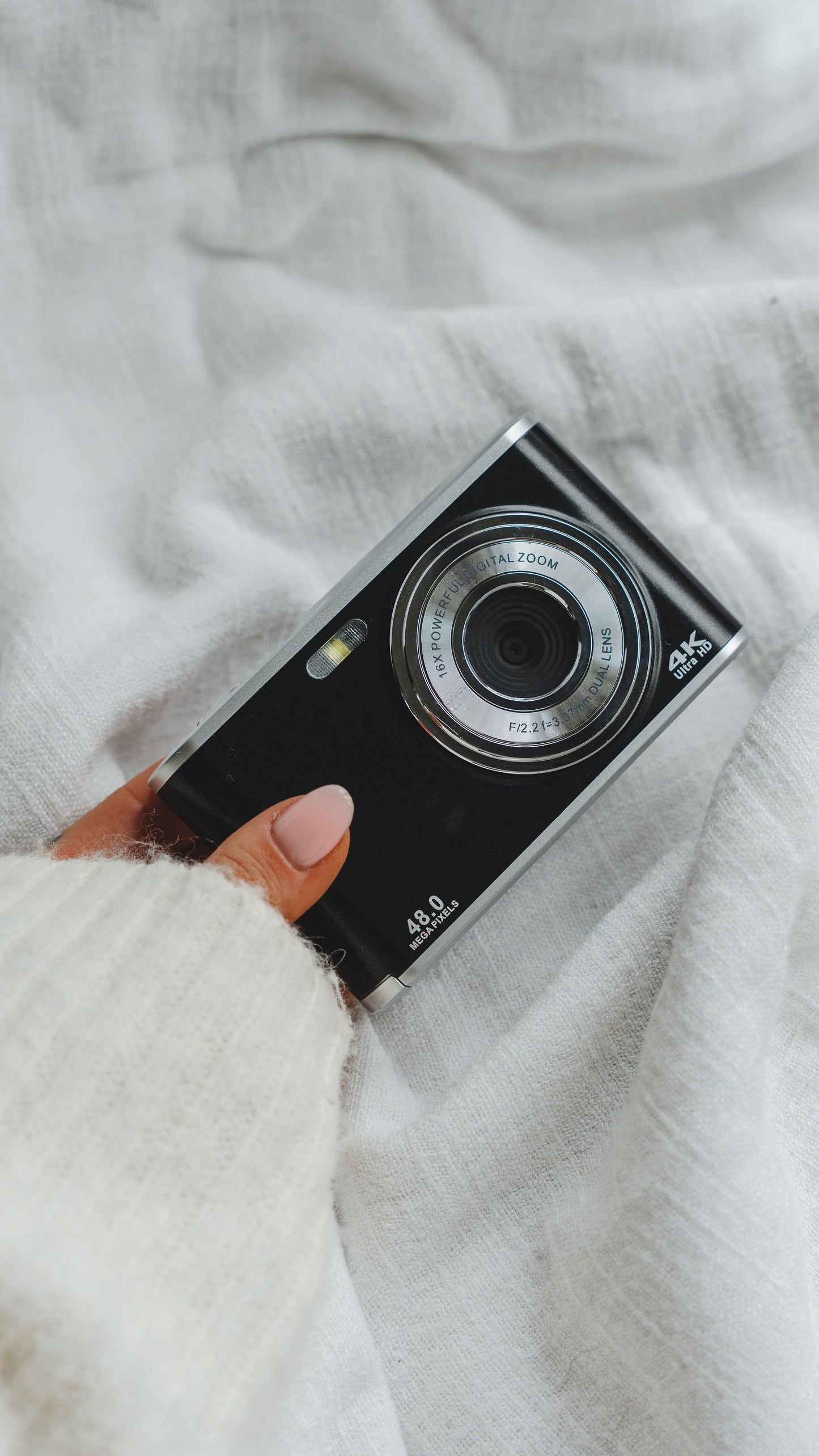 K&L Digitale Camera 4K - Inclusief 64GB - Zwart