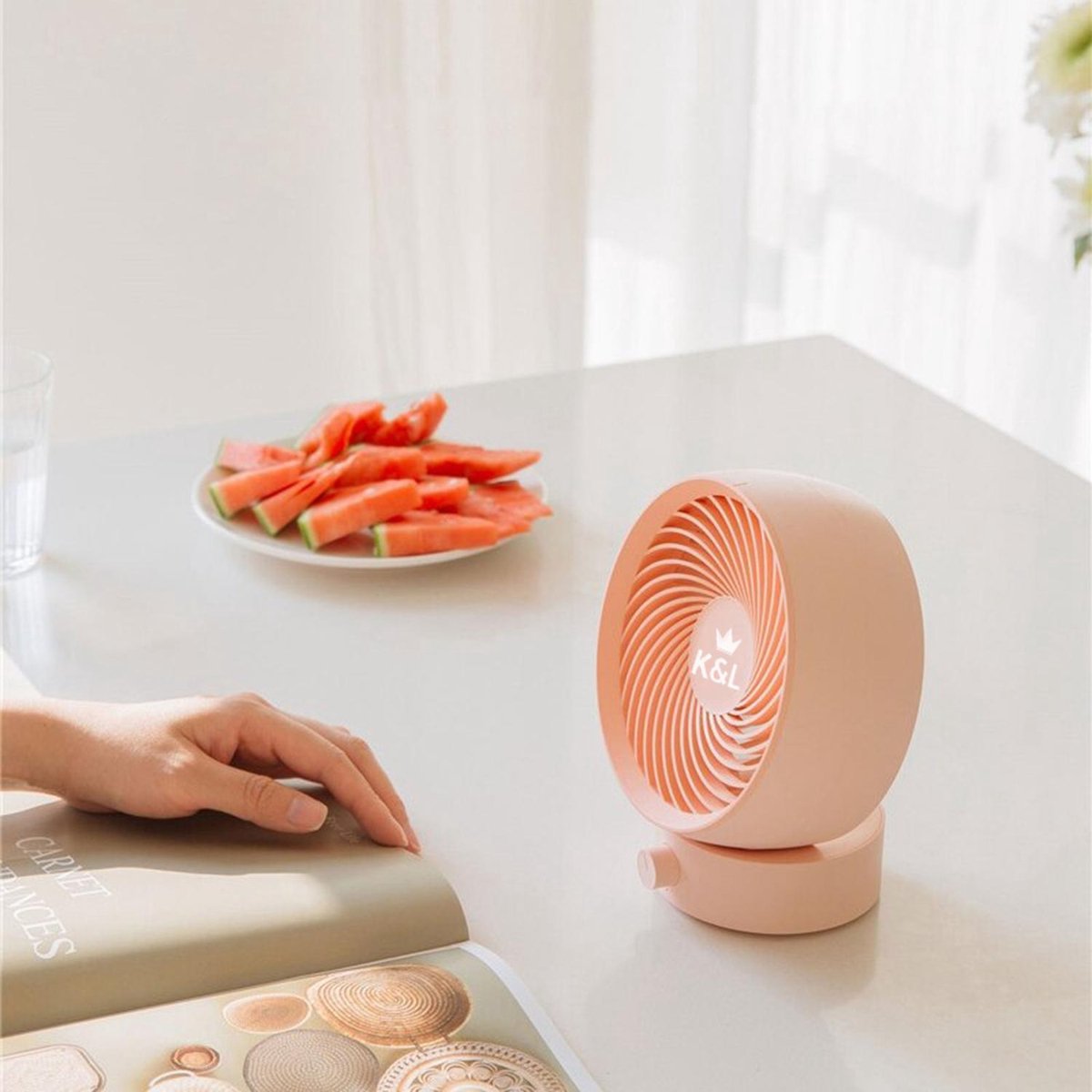 K&L Stille Ventilator - Roze