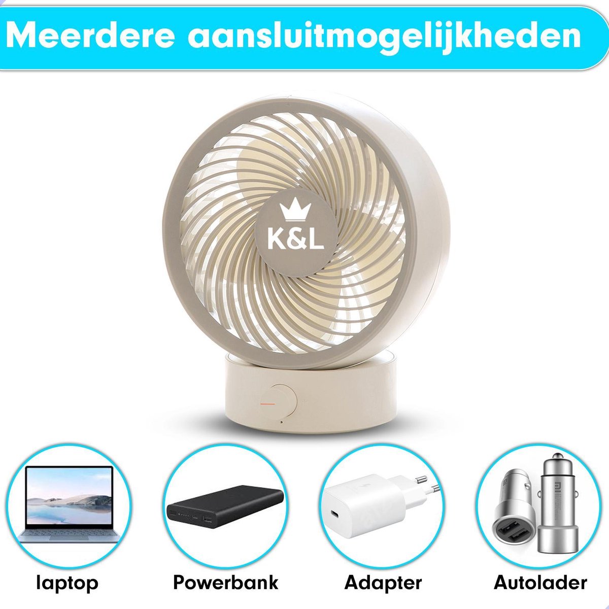 K&L Stille Ventilator - Wit