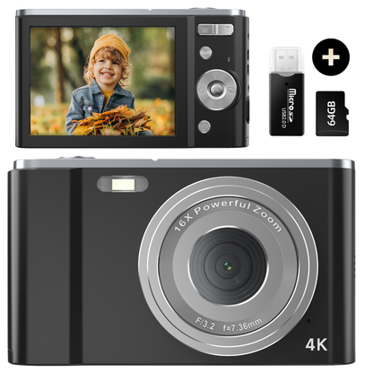 K&L Digitale Camera 4K - 64MP