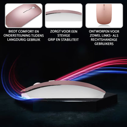 Bluetooth Muis Draadloos - Roze