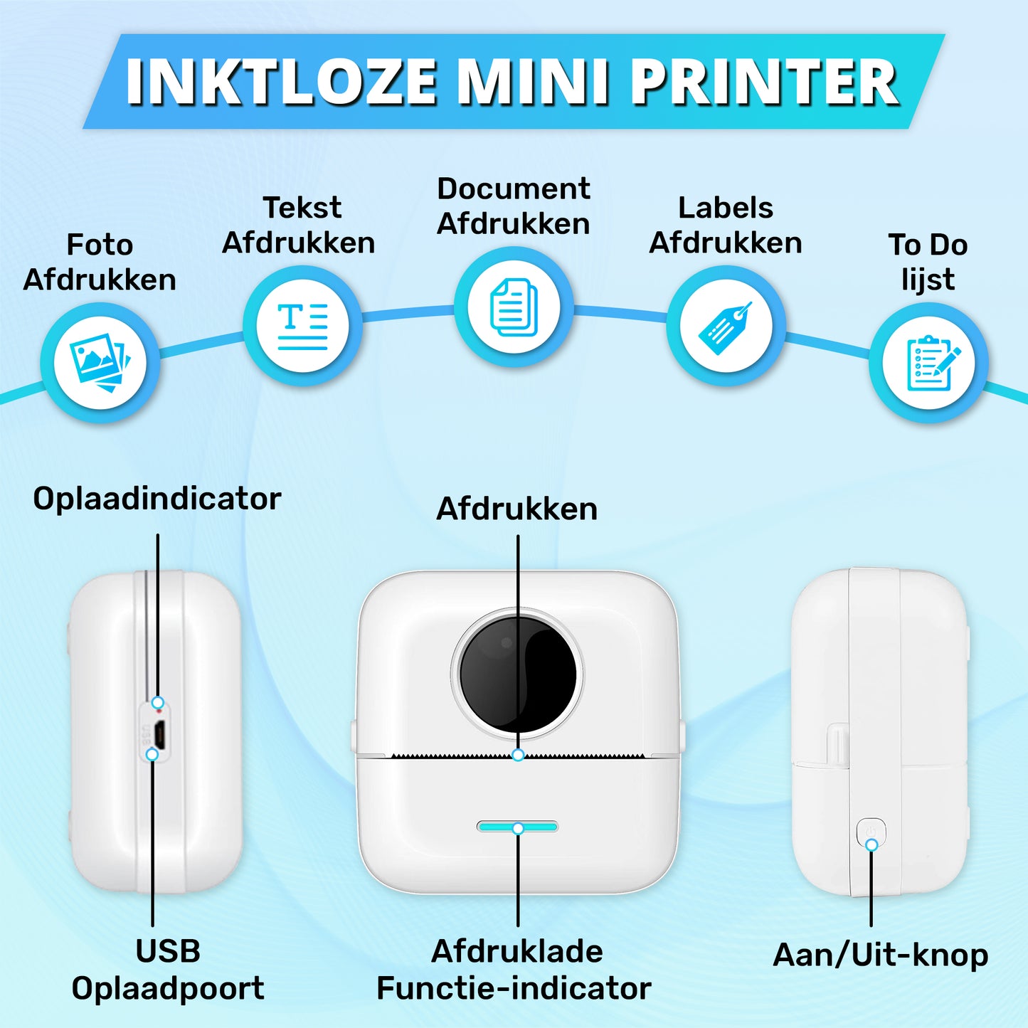 K&L - Mini Printer voor Mobiel