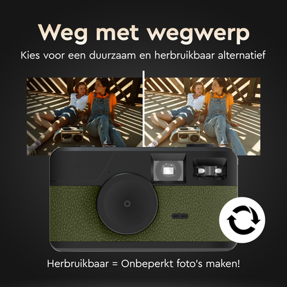 K&L Digitale Retro Camera - Groen