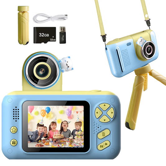 K&L Digitale Kindercamera Kids - Kinder vlog camera - Blauw